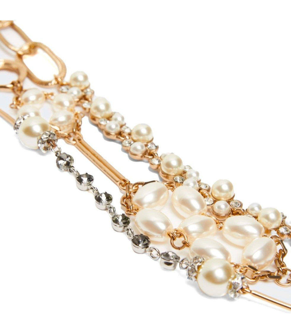 Max Mara Jabot White Necklace