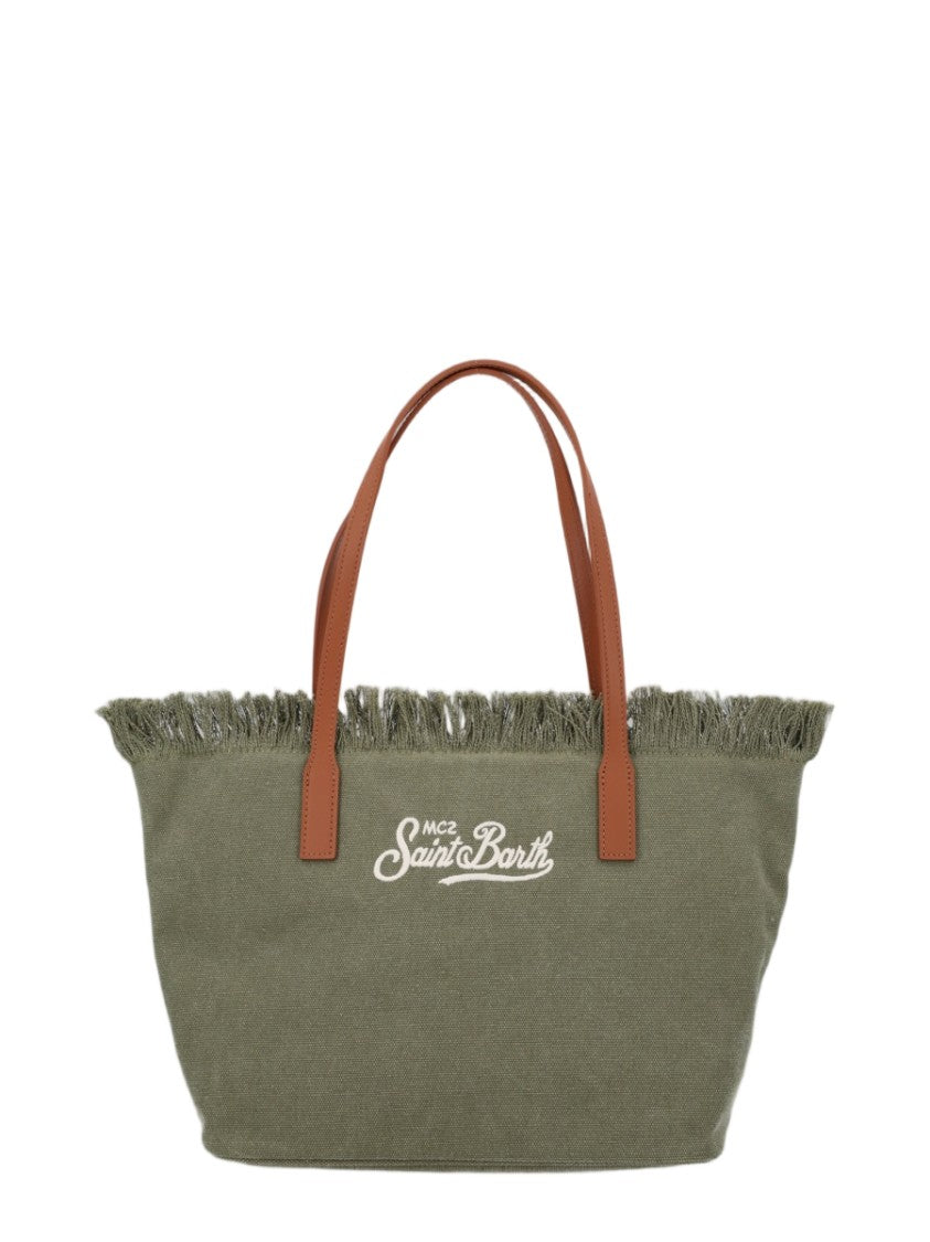 Mc2 Saint Barth City Medium Fringed Soft Tote Bag