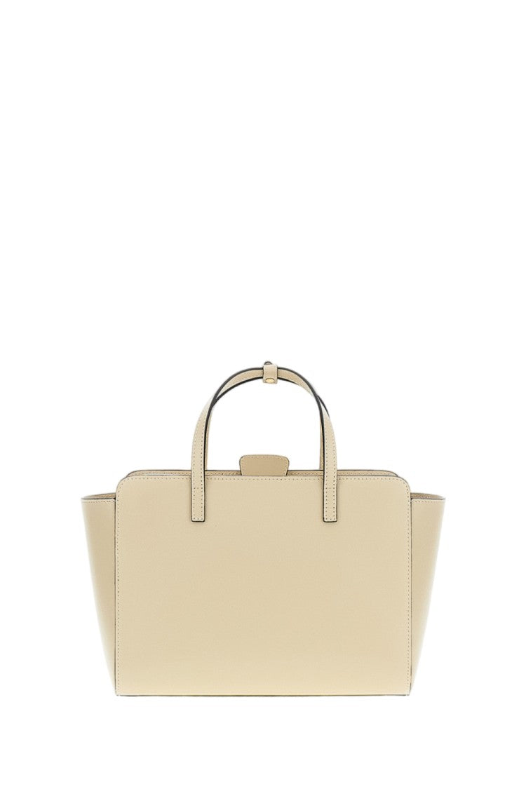 Hidesins White Flap M Leather Crossbody Bag