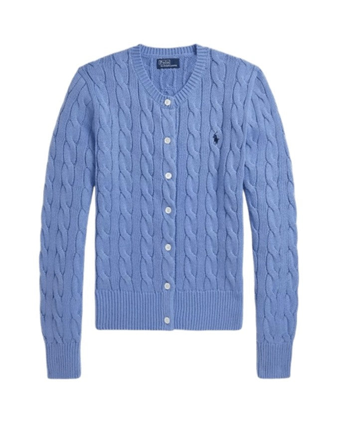 Polo Ralph Lauren New Litchfield Blue Cable Knit Cardigan