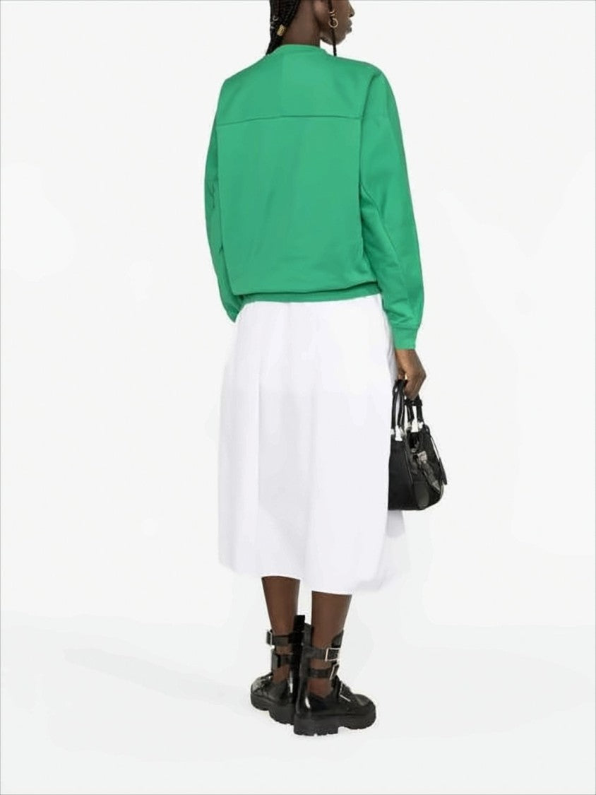 Alexander Mcqueen Long-Sleeve Graphic Sweatshirt With Ribbed Cuffs