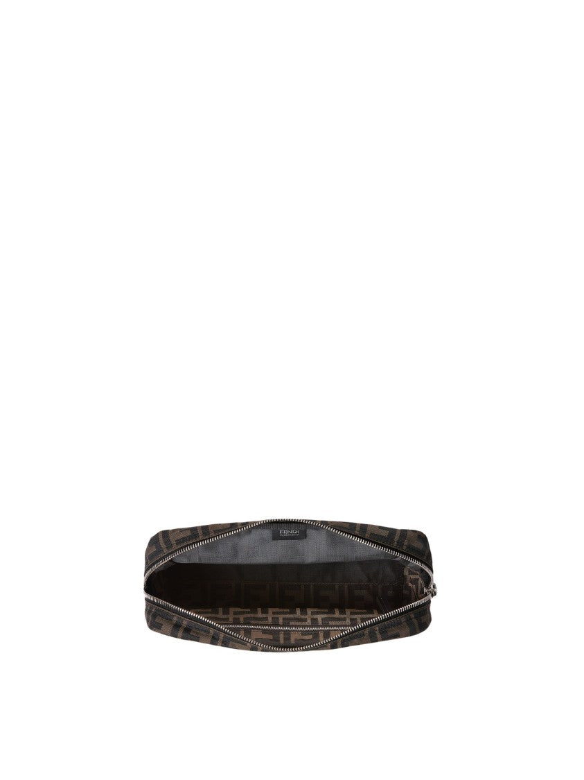 Fendi Beauty Medium Ff Geometric Pattern Pouch