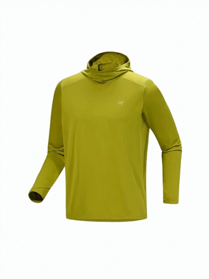 Arc'teryx Relaxed Fit Long-Sleeve Hooded Top In Smooth Polyester