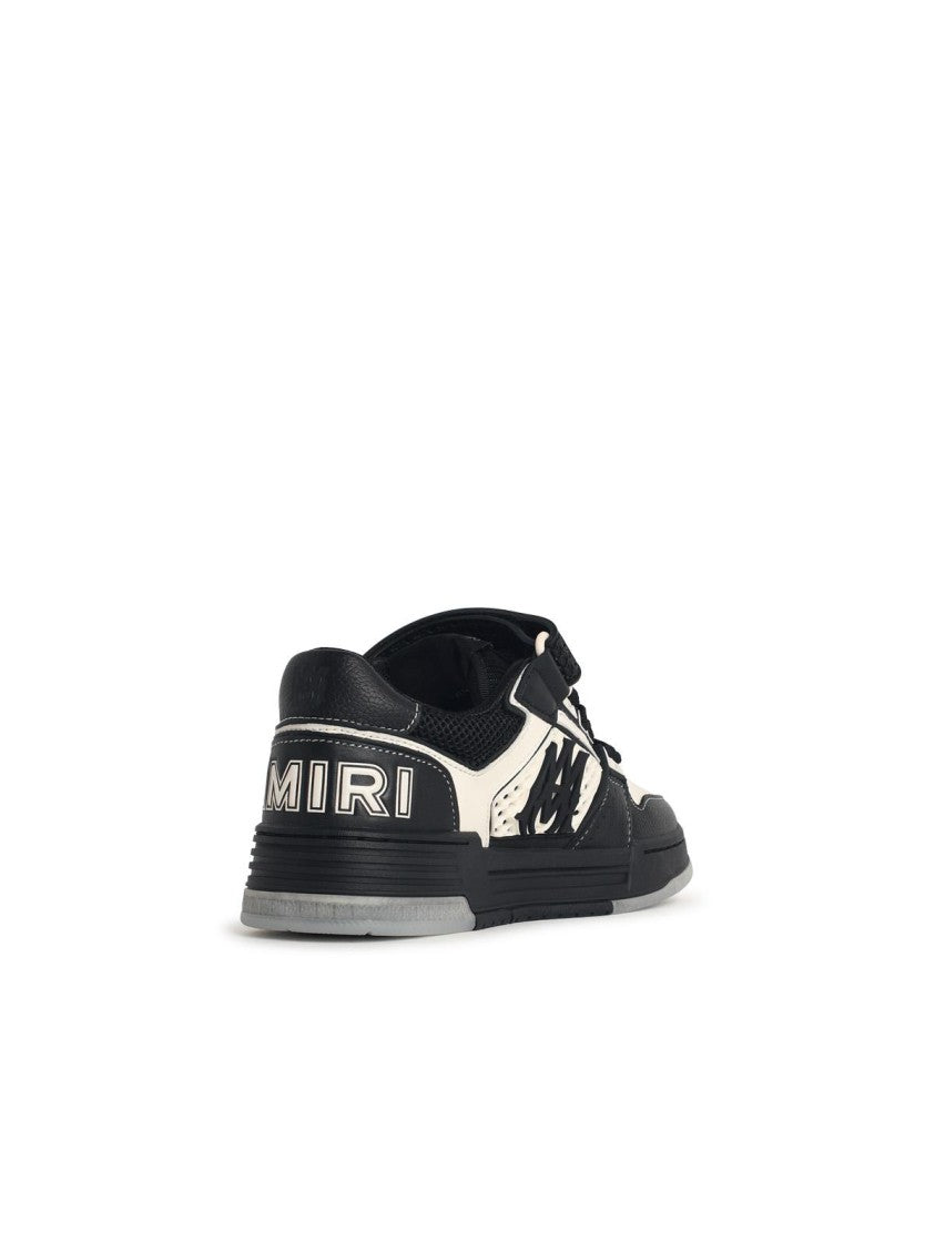 Amiri 'Skyline' Sneakers In Black And Ivory Leather Blend