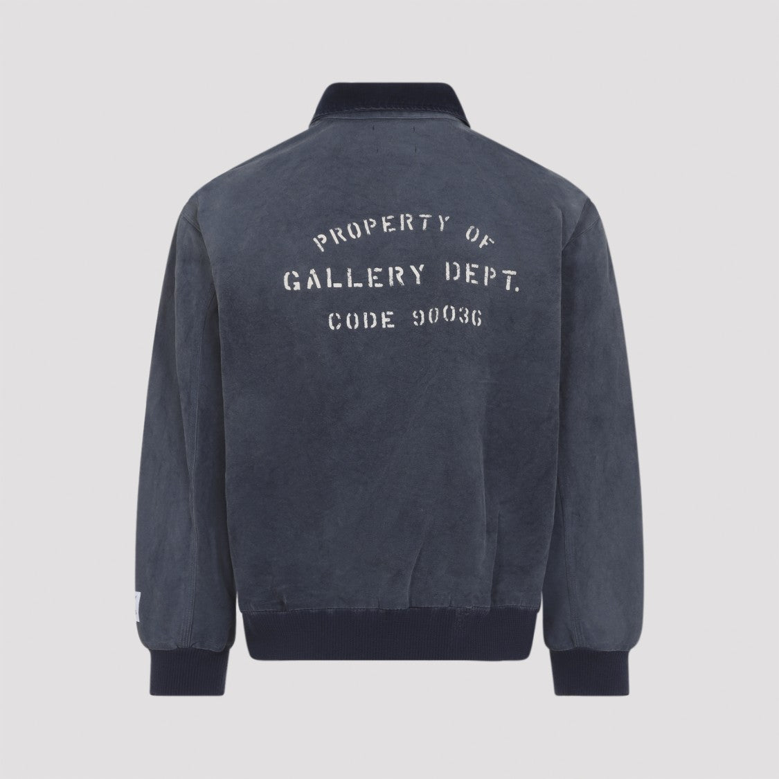 Gallery Dept. Bomber Jacket With Artistic Patches And Textured Finish