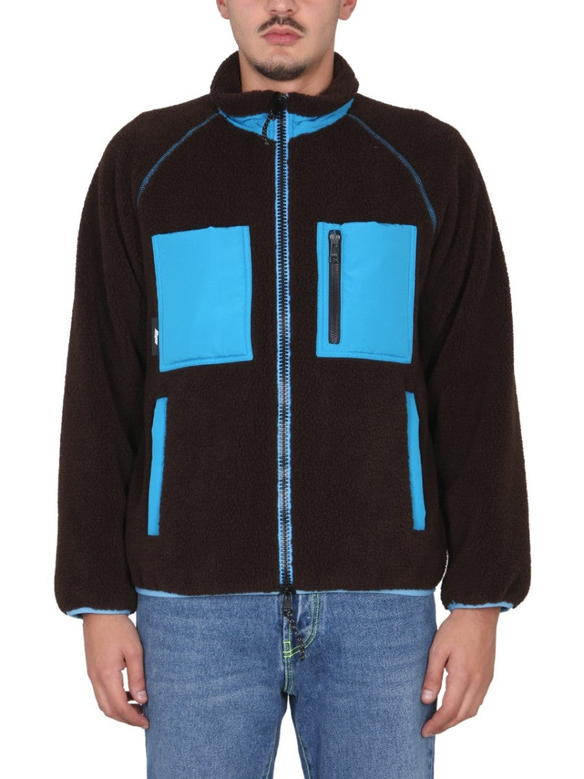 Msgm Textured High Neck Jacket