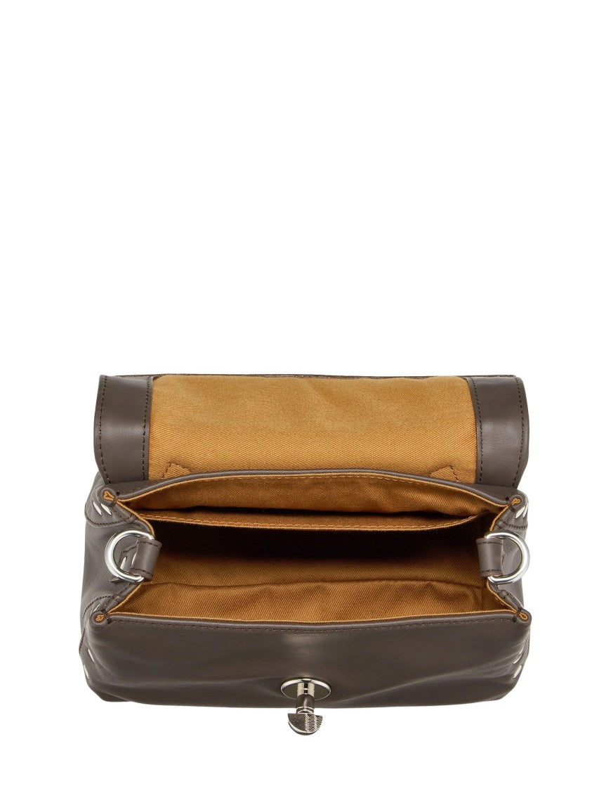 Zanellato Structured Brown Gianduiotto Smooth Leather Bag