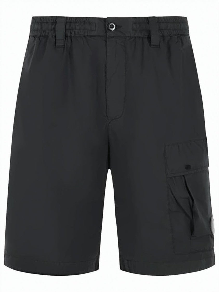C.P. Company Shorts With Elastic Waistband And Flap Pocket