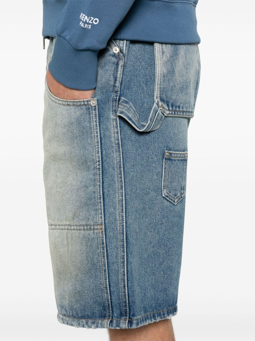 Moschino Faded Blue Denim Shorts