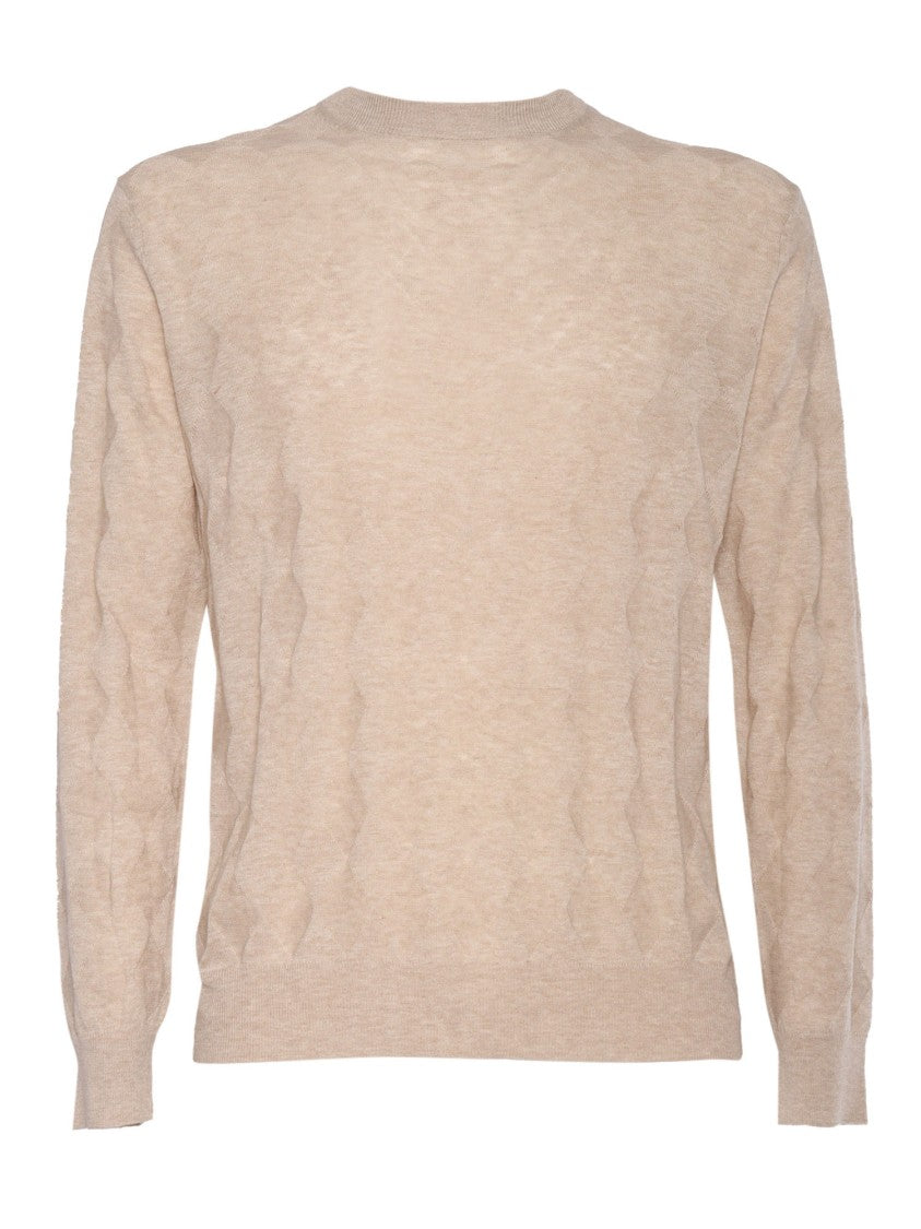 Ballantyne Textured Round Neck Pullover