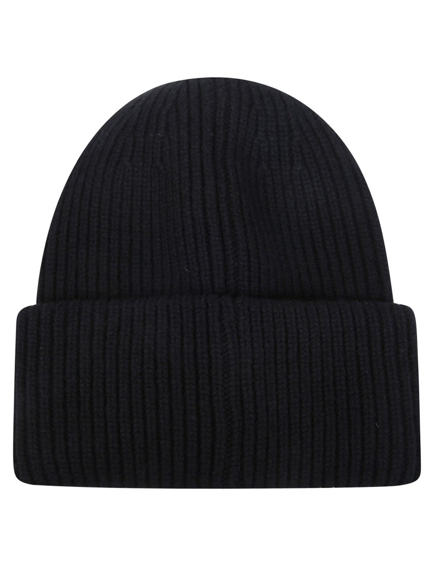 Moncler Ribbed Knit Embroidered Logo Patch Hat