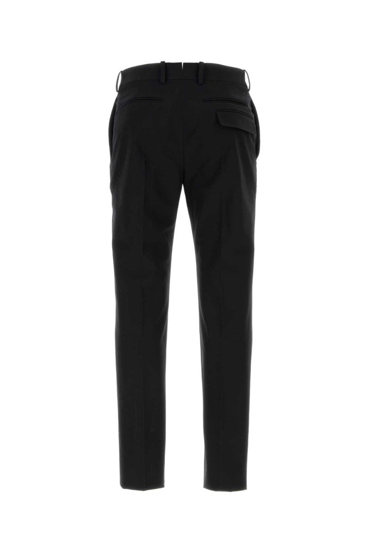 Alexander Mcqueen Black Cotton Pant