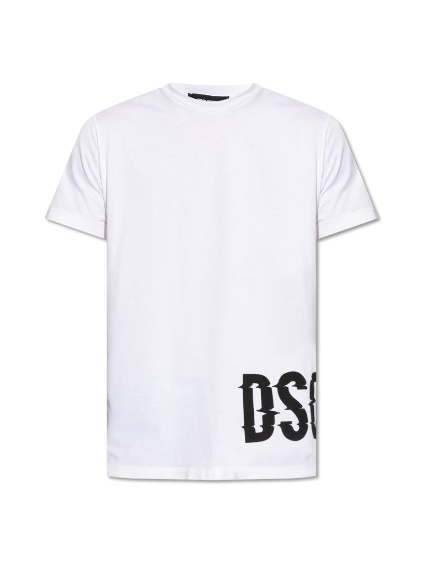 Dsquared2 Cool Fit Dsq2 Logo T-Shirt With Bold Side Print
