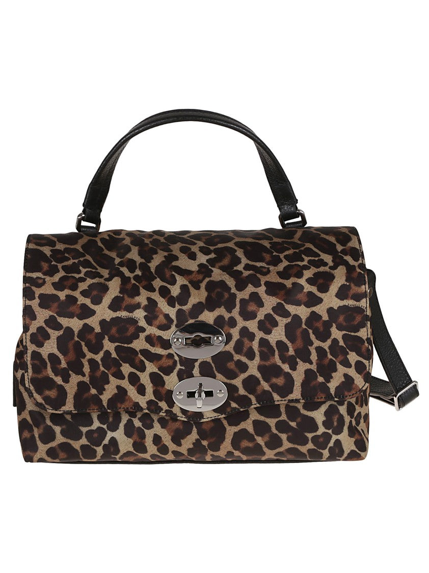 Zanellato Chic Leopard Print Shoulder Bag