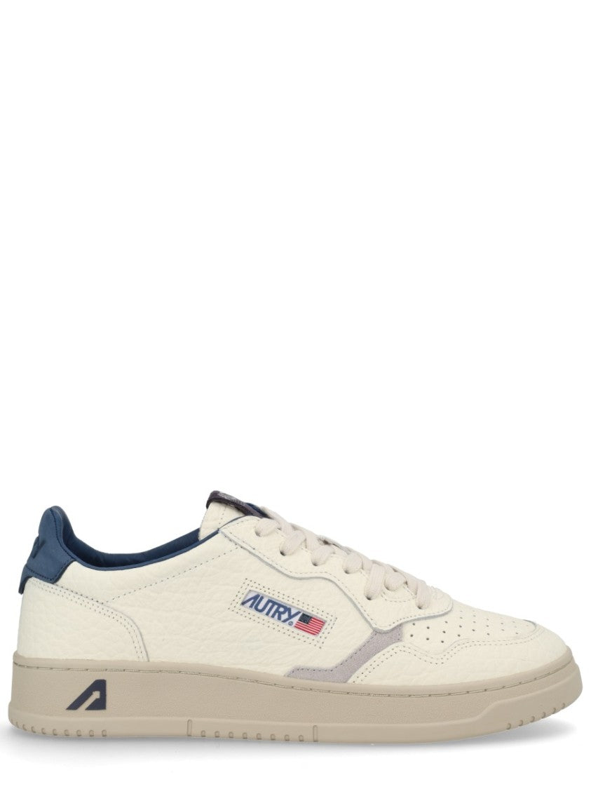 Autry Perforated Cow Leather Sporty Sneakers