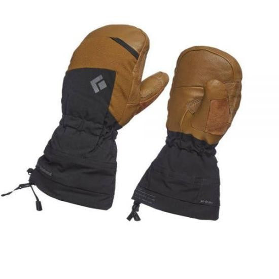 Black Diamond Goat Leather Gloves With Adjustable Cuff