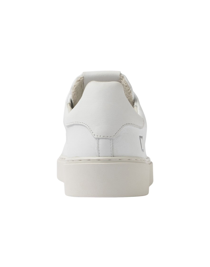 D.A.T.E White Levante Calf Leather Sneakers