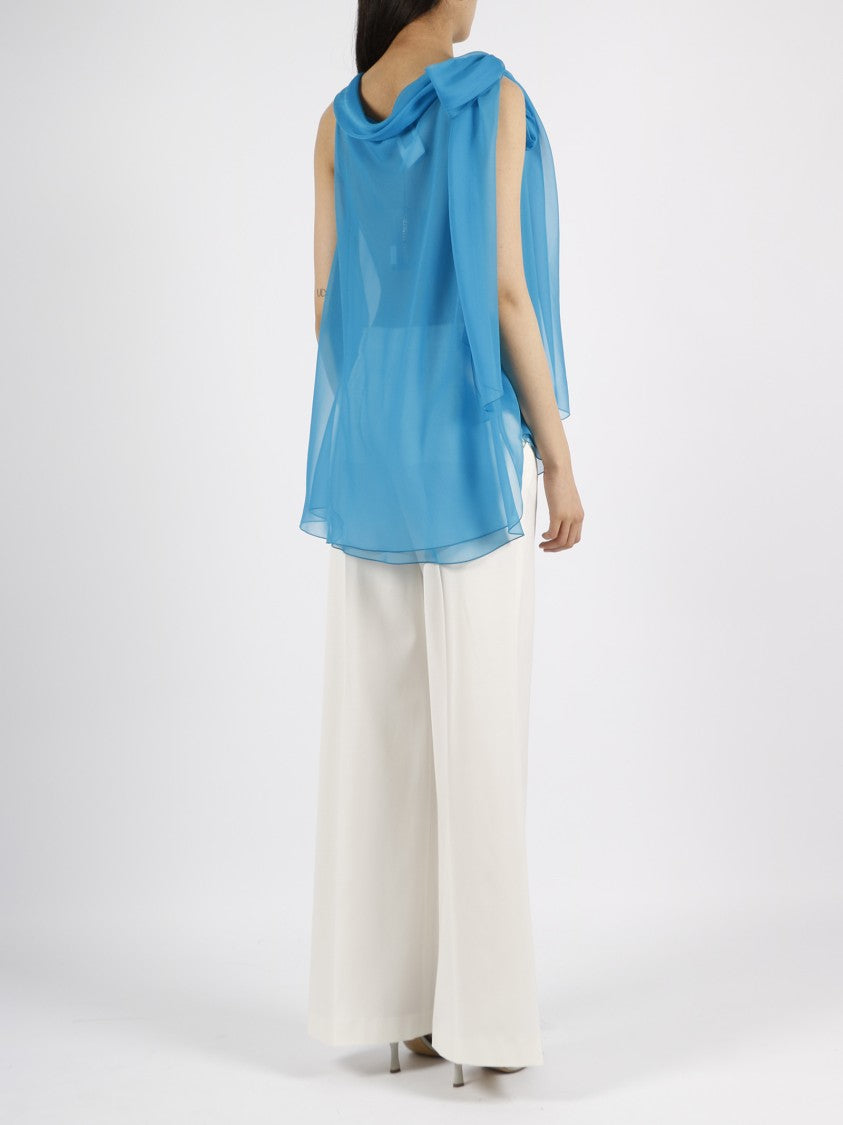 Alberta Ferretti Silk Chiffon Blouse