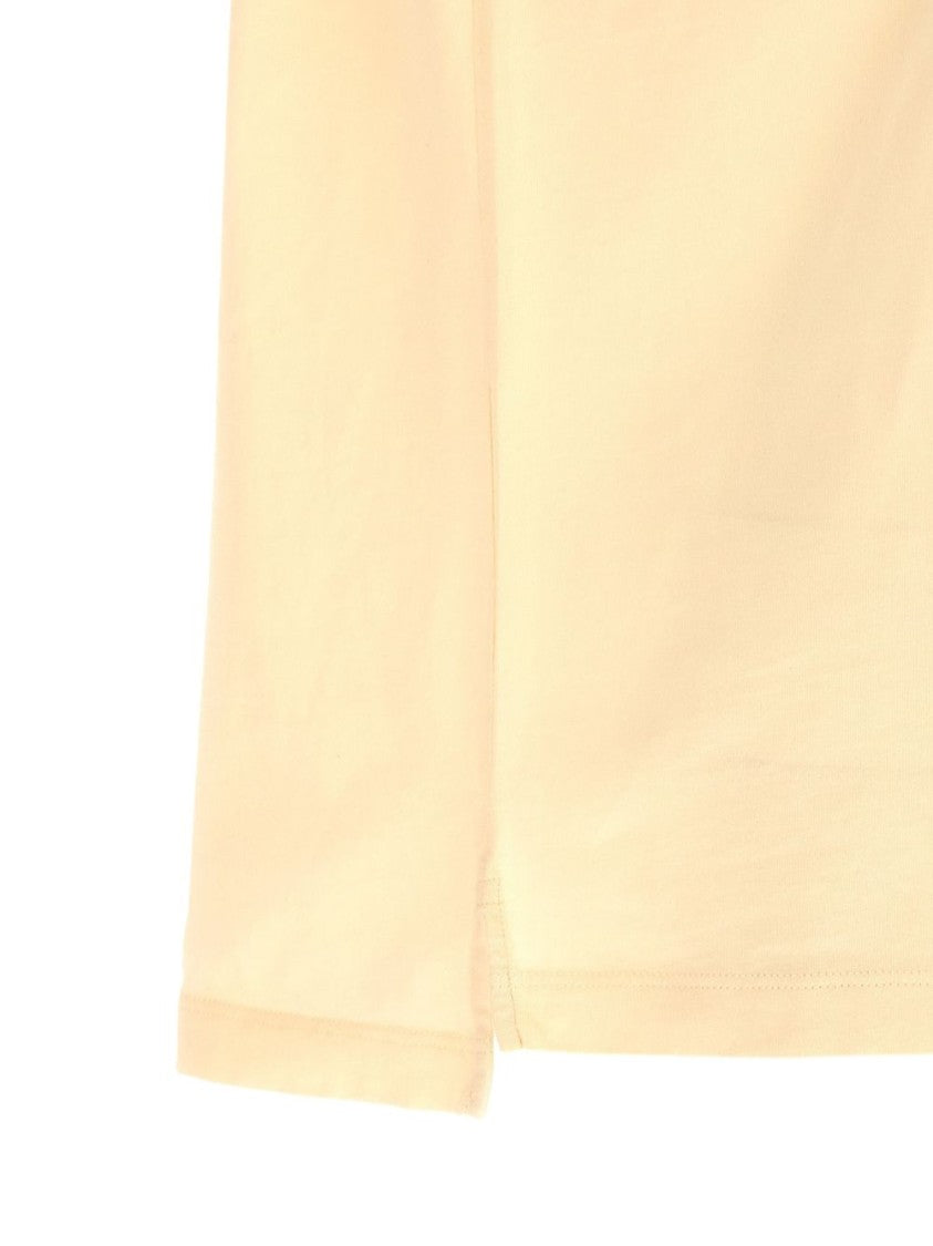 Dsquared2 Beige Map Graphic Asymmetric Hem T-Shirt