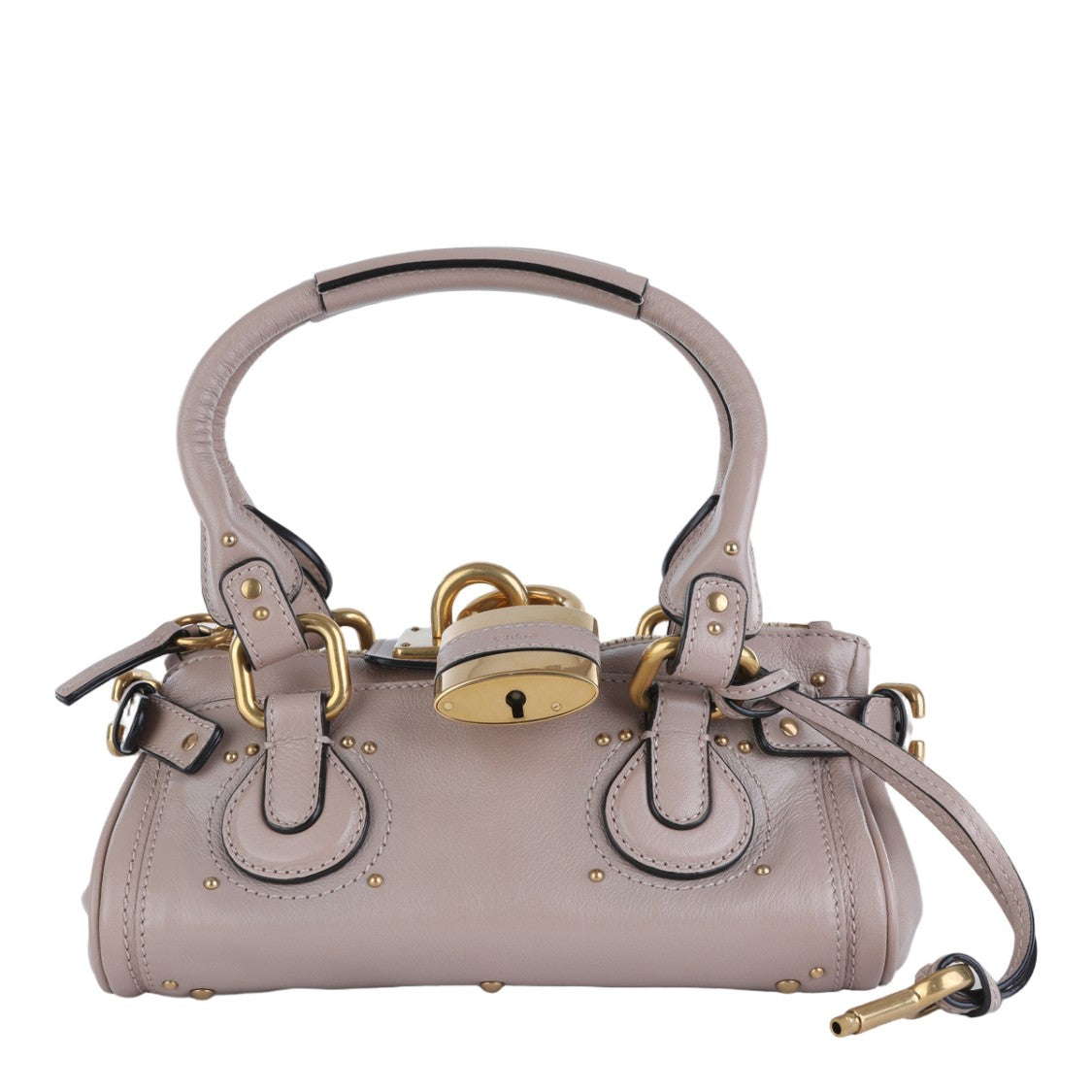 Chloé Structured Cylindrical Handbag With Gold Hardware Detail