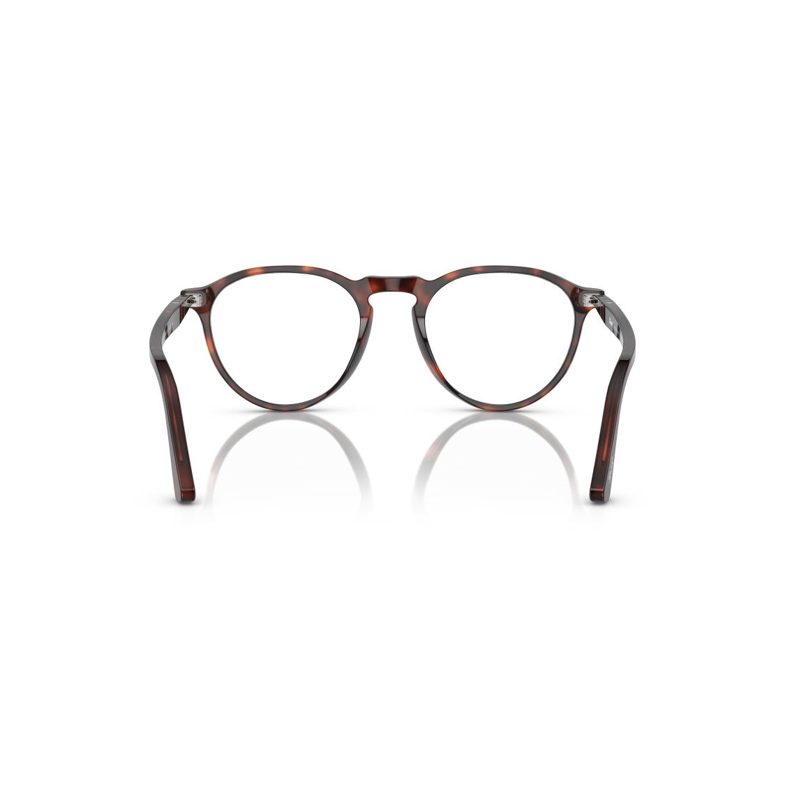 Persol 0Po3286v Round Frame Tortoiseshell Acetate Eyeglasses With Keyhole Bridge