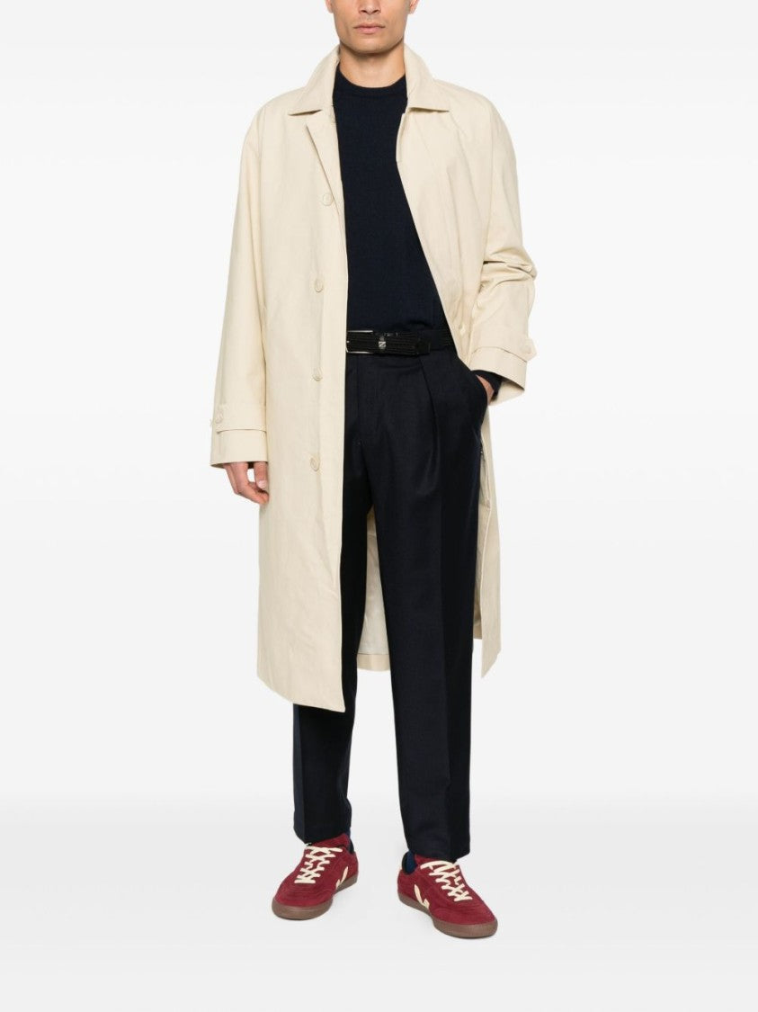 Malo Cashmere-Wool Blend Crew Neck Sweater With Ribbed Cuffs