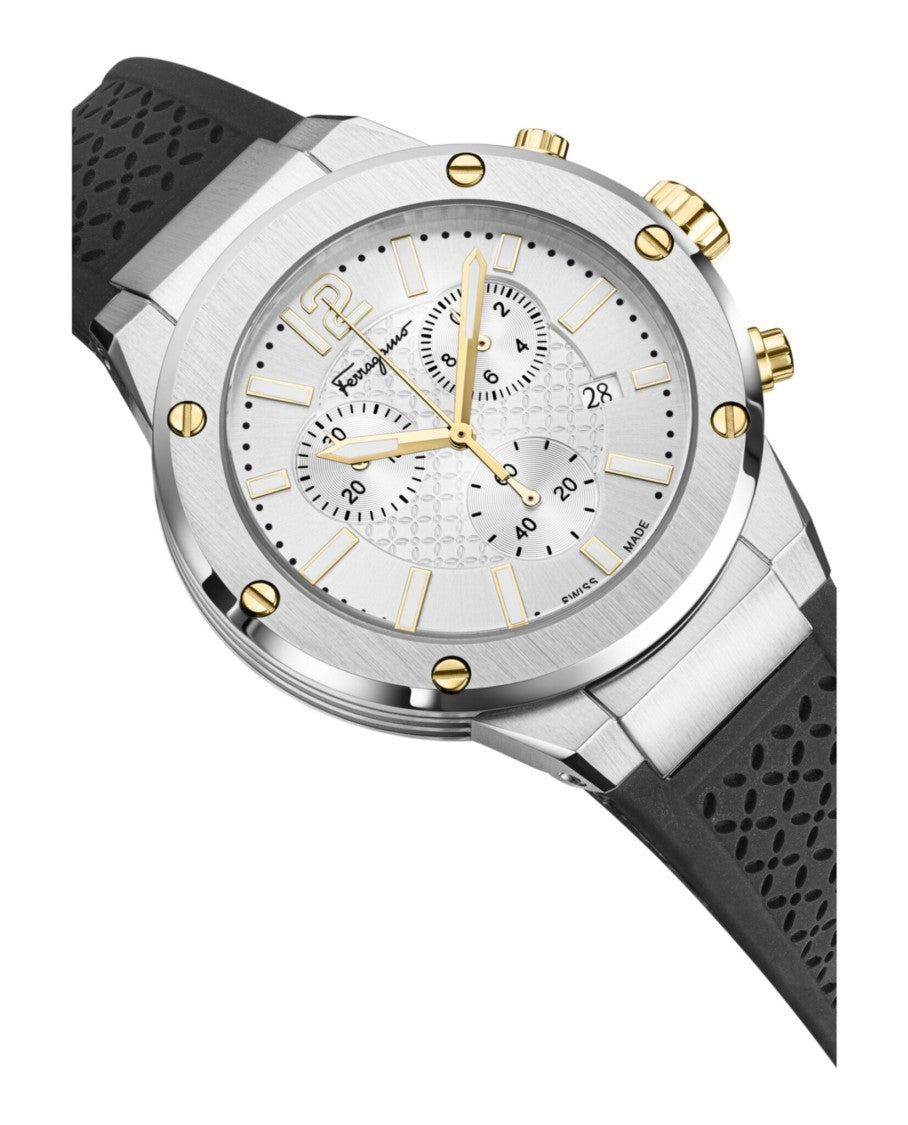 Ferragamo F-80 Chrono Silicone Watch