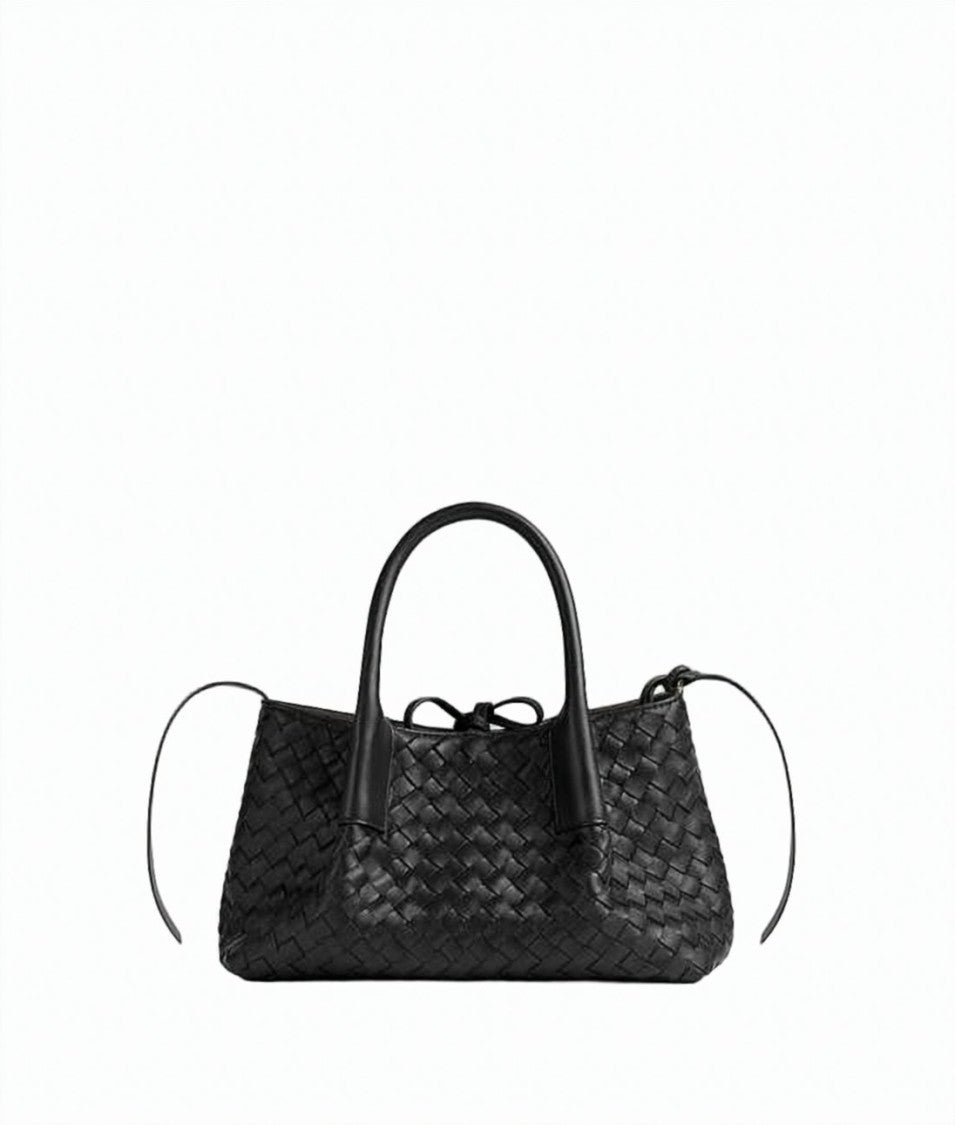 Bottega Veneta Woven Calf Leather Shoulder Bag With Adjustable Strap