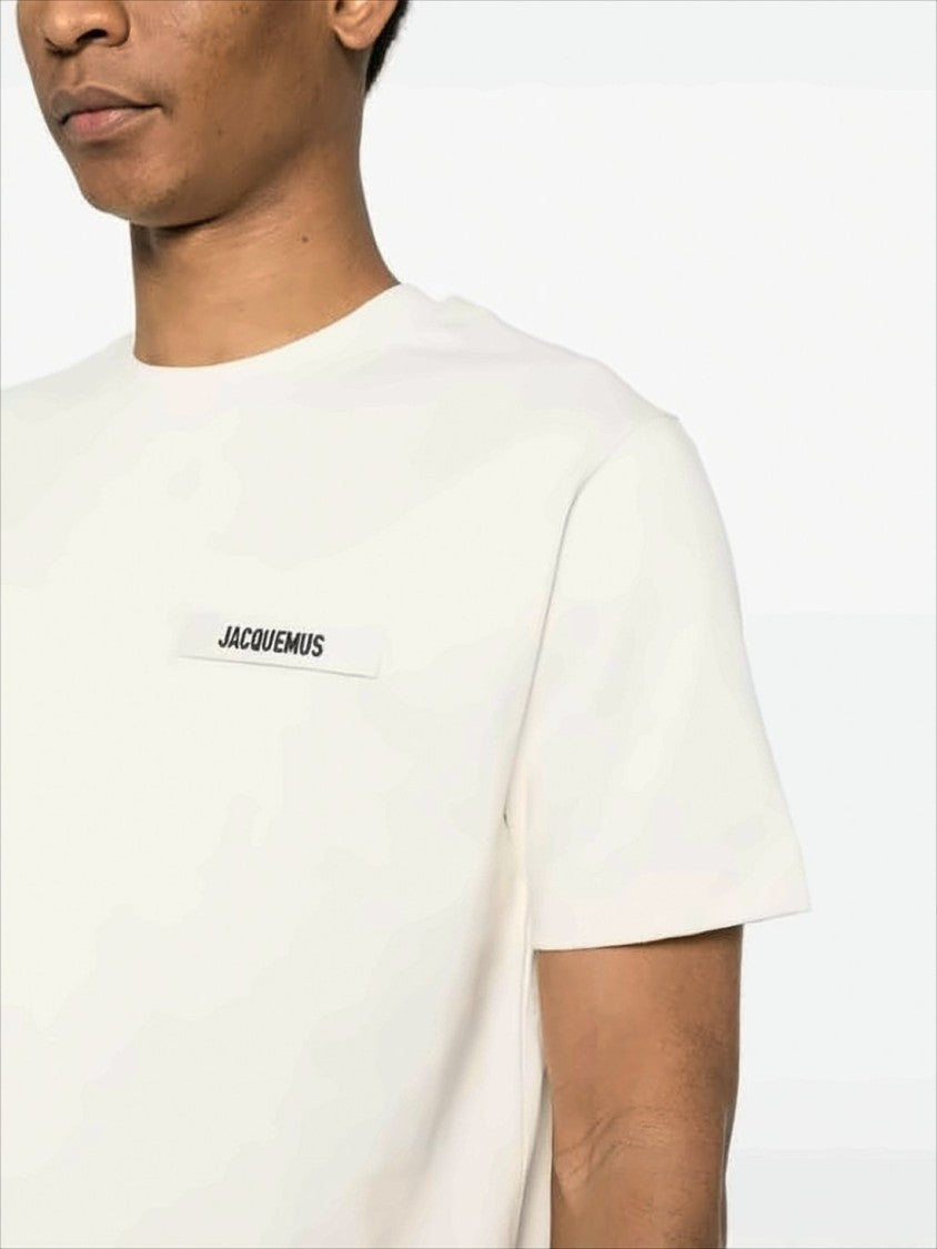 Jacquemus Relaxed-Fit Crew Neck Jacquemus T-Shirt With Rectangular Patch