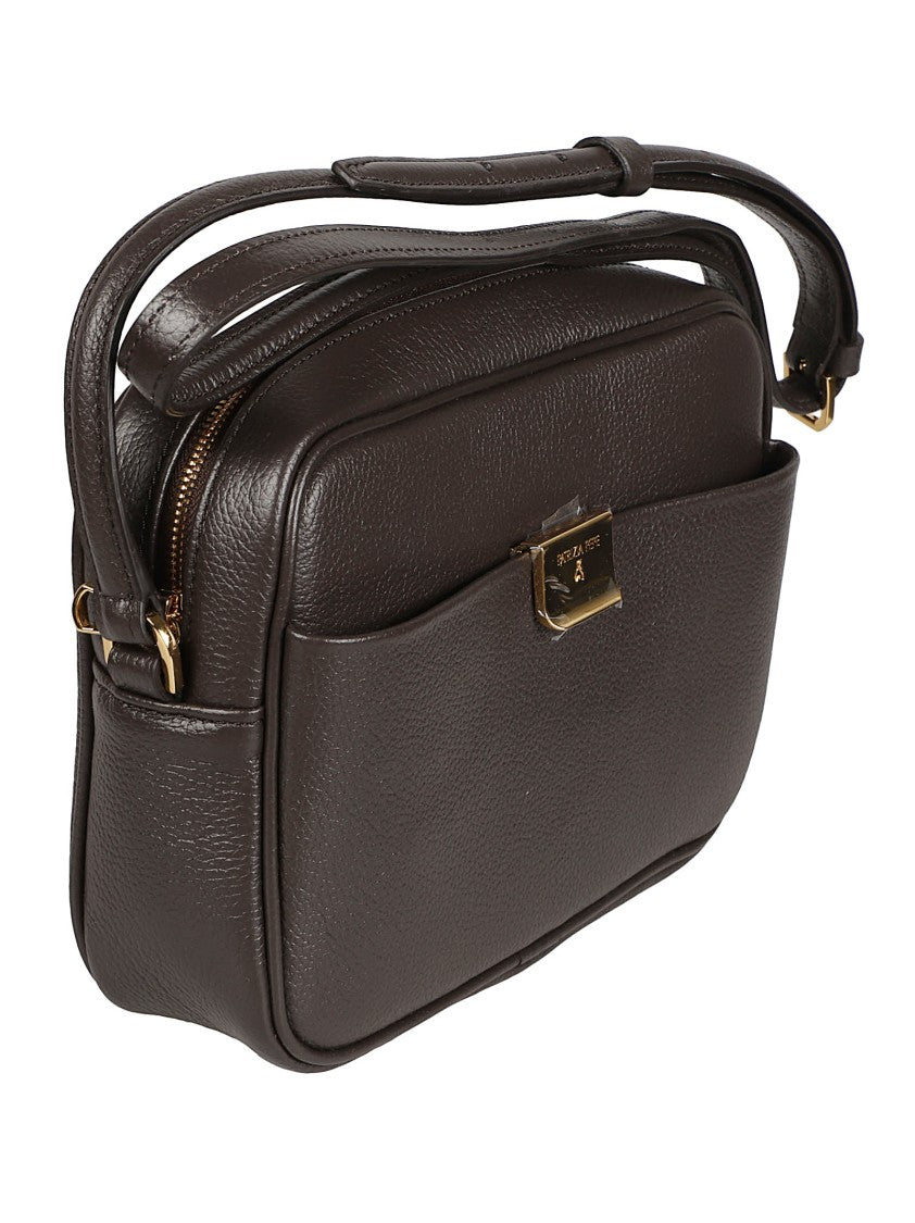 Patrizia Pepe All Day Textured Calfskin Shoulder Bag