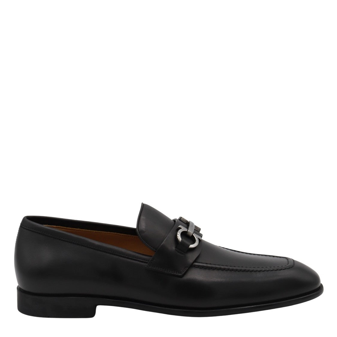 Ferragamo Men's Polished Leather Flat Shoes