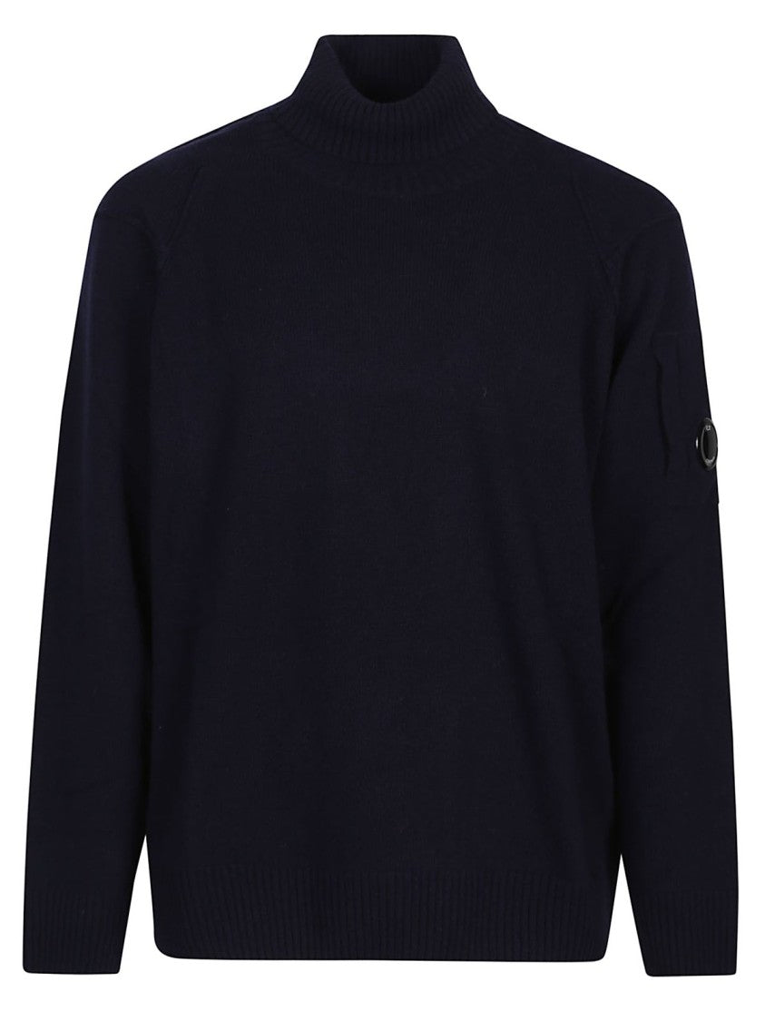 C.P. Company Turtleneck Sweater With Lens Detail