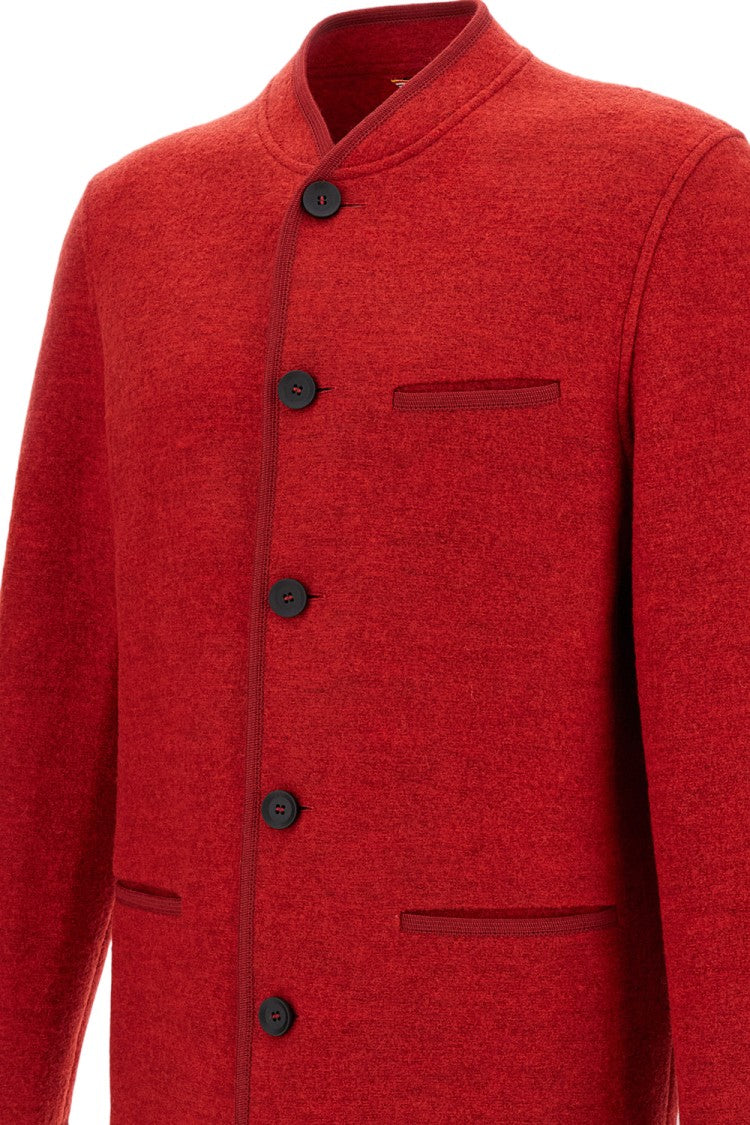 Alpe Piano Structured Front-Zipper Jacket With Classic Design