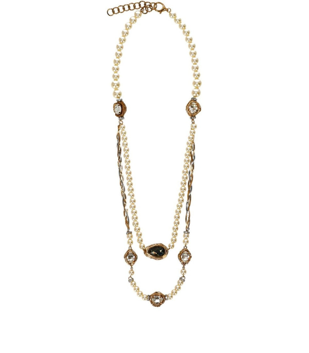Max Mara Ombrosa White Necklace