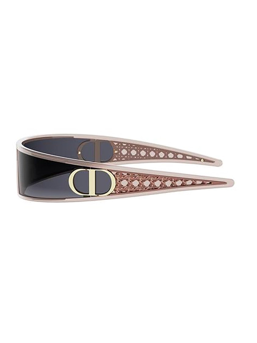 Dior Narrow Rectangular Sunglasses With Gold-Tone Accents