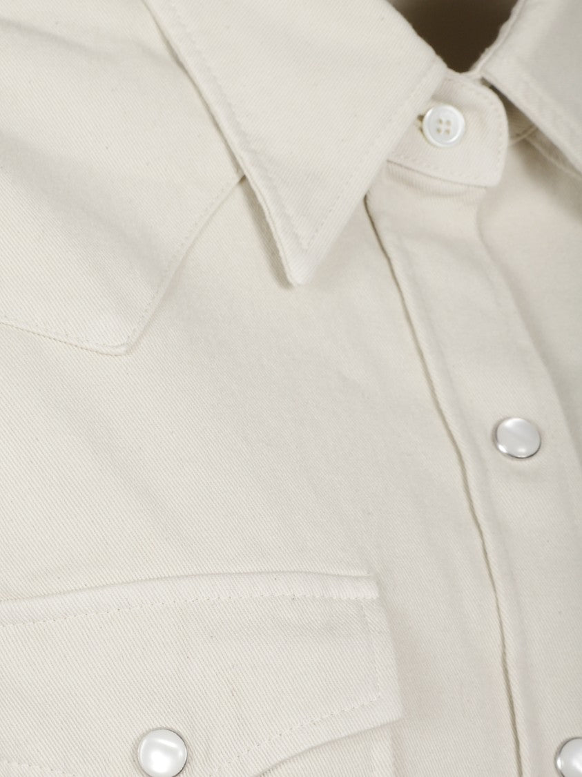 A.P.C. Pointed Collar Flap Pocket Shirt