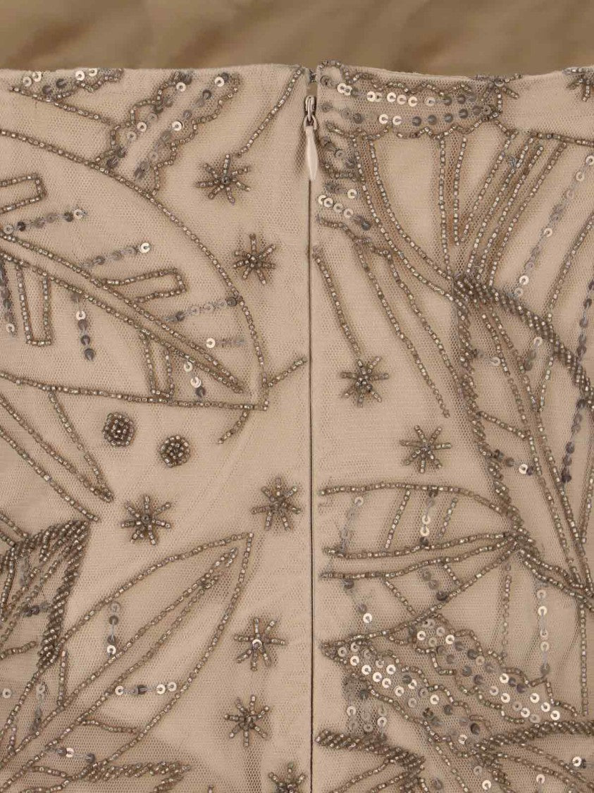 Polo Ralph Lauren Beaded Net Dress – Brown