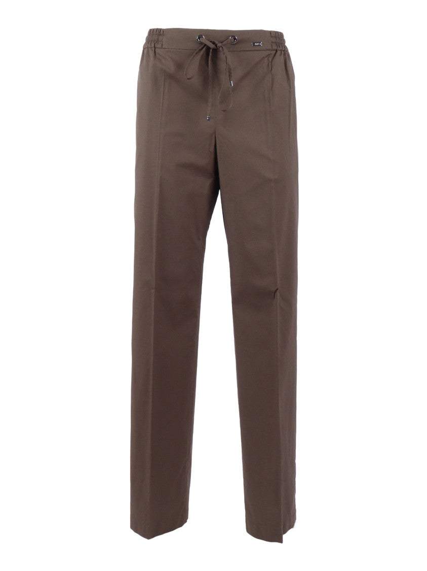 Fay Easy Pant Drawstring Straight-Leg Pants