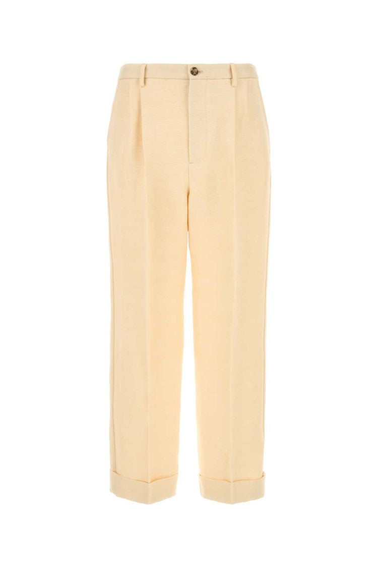 Valentino Garavani Cream Jute Blend Pant