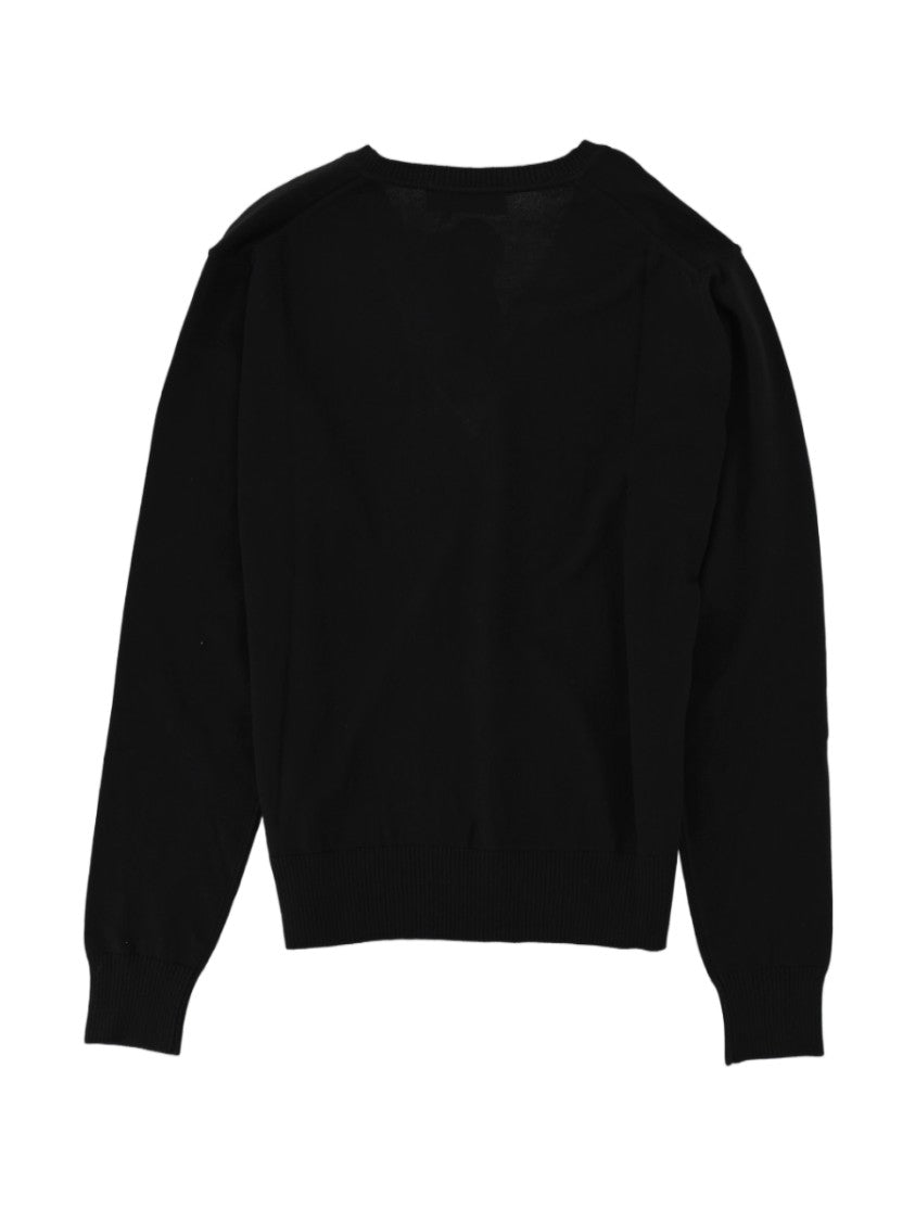 Vivienne Westwood Mark Ribbed V-Neck Cotton-Blend Knit Sweater