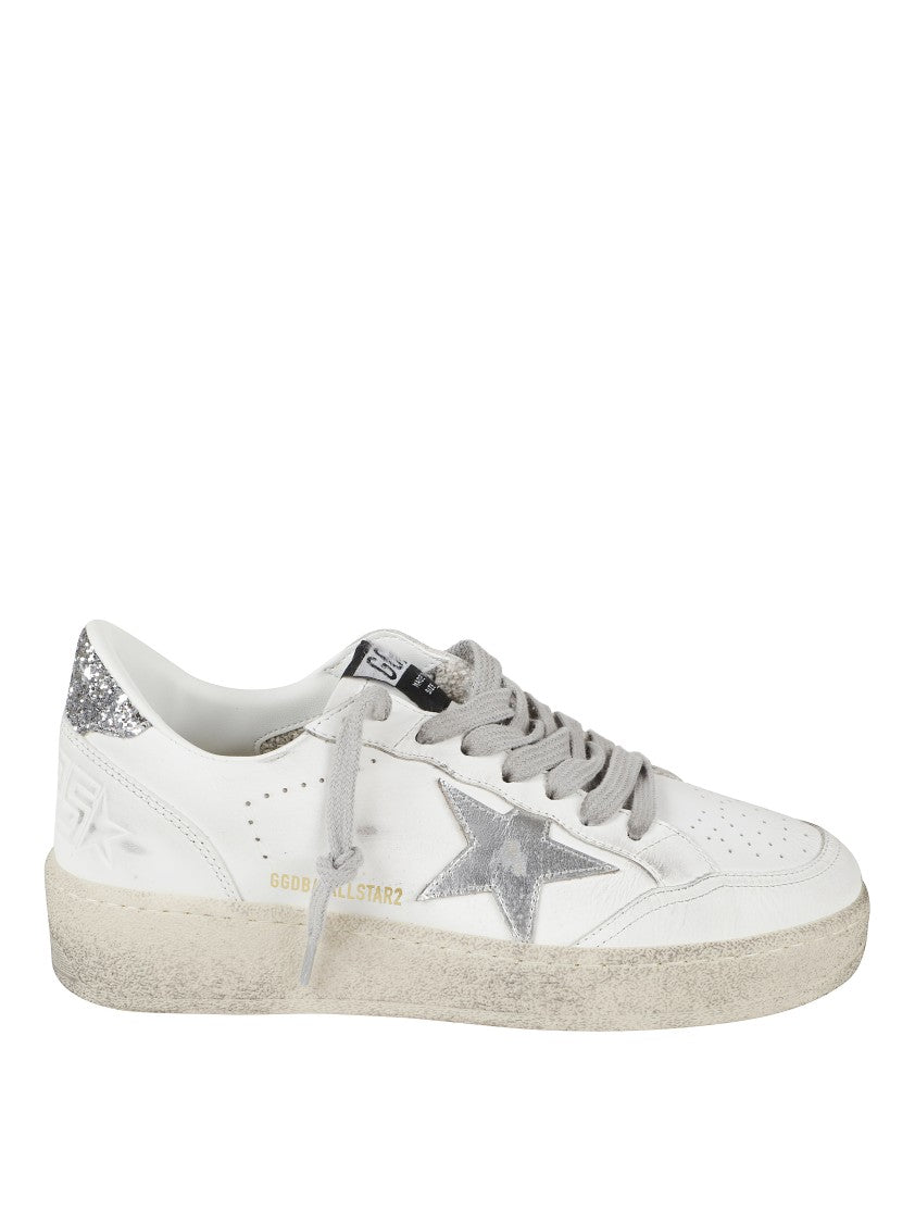 Golden Goose Low-Top Sneakers With Star Detail And Glitter Accents