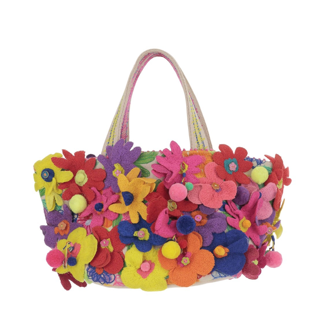 Pero Cotton Bag With Embroidered Inserts