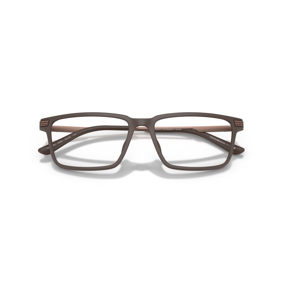 Emporio Armani 0Ea3268u Matte Finish Rectangular Eyeglasses With Slim Temples