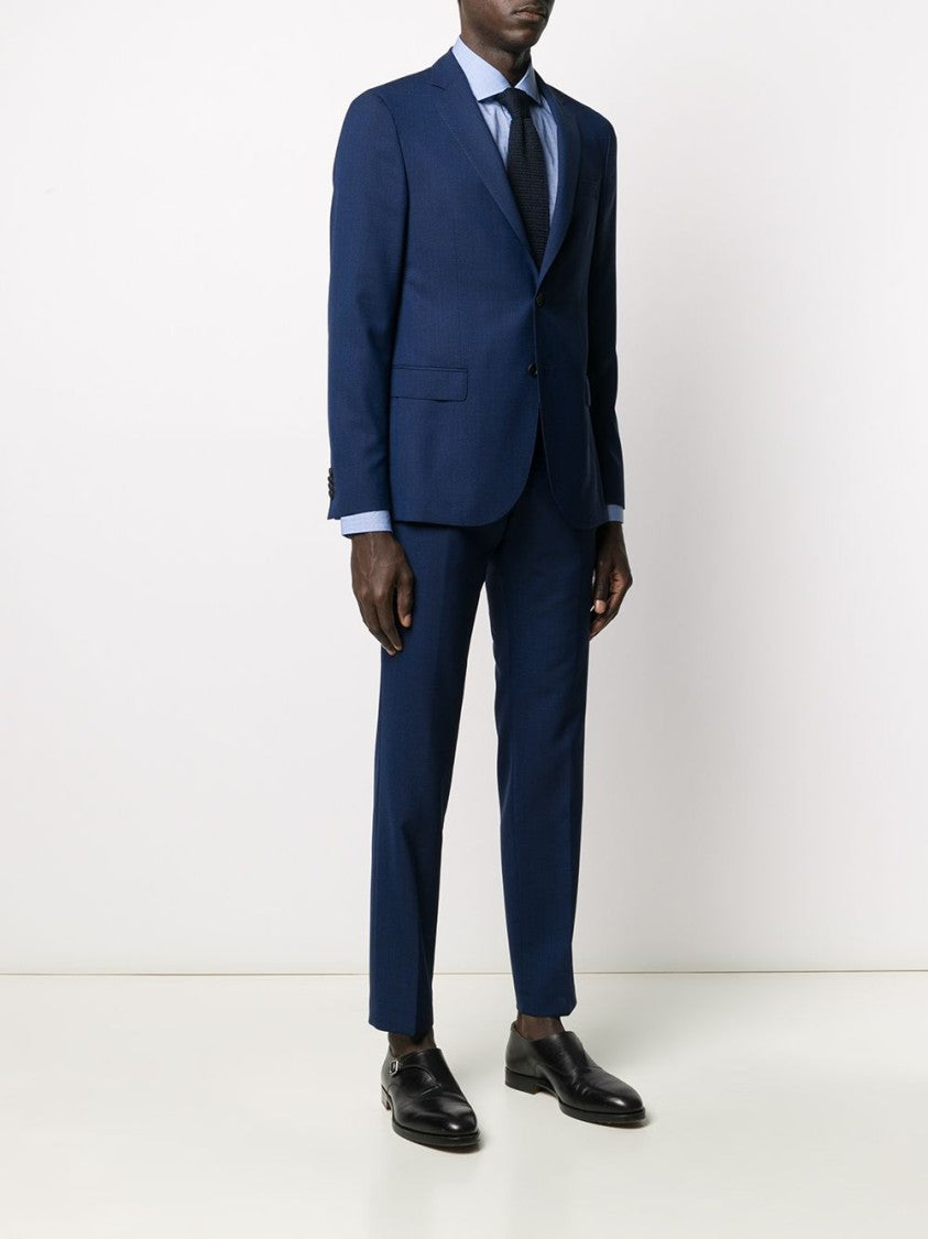 Boss Deep Blue Virgin Wool Two-Piece Suit