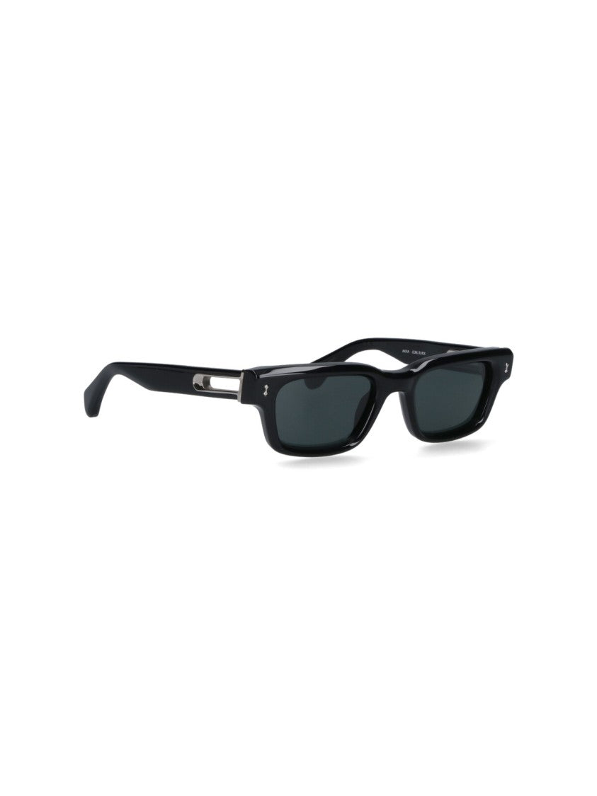 Chimi Minimalist Black Frame Sunglasses With Dark-Tinted Lenses