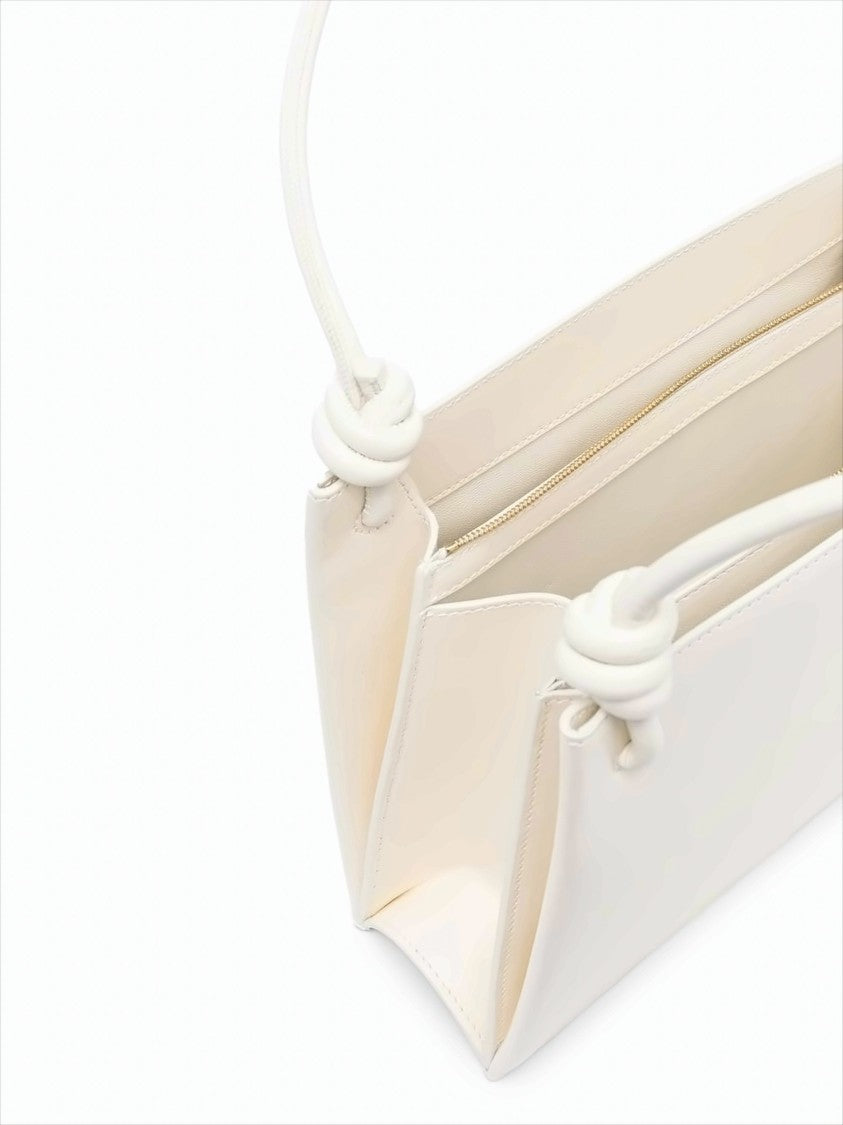 Jil Sander Structured Medium Handbag With Knotted Details