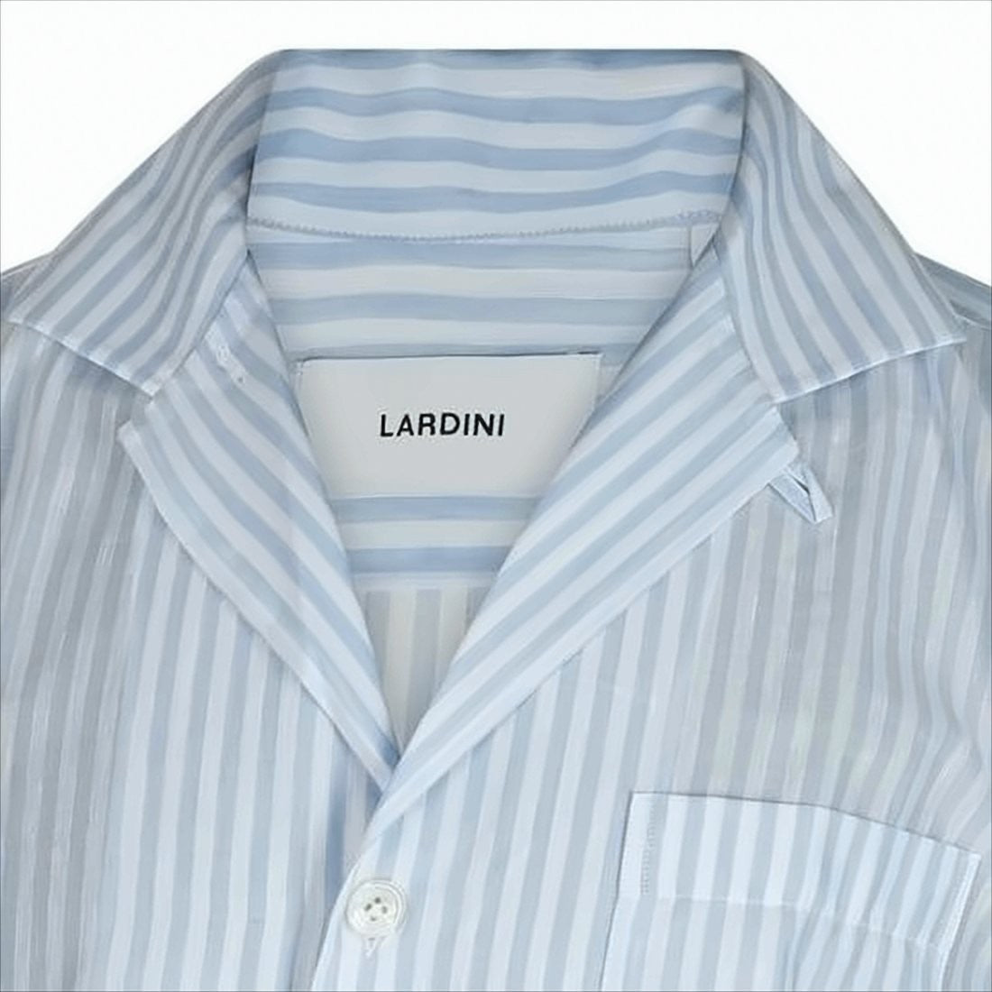 Lardini Vertical Striped Short-Sleeved Shirt
