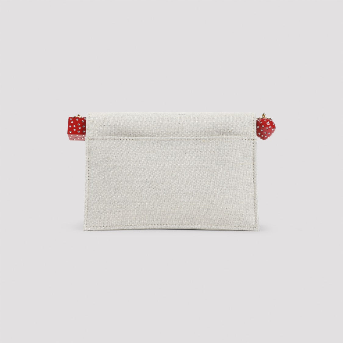 Jacquemus Light Greige Canvas Le Petit Pochette Rond C Handbag