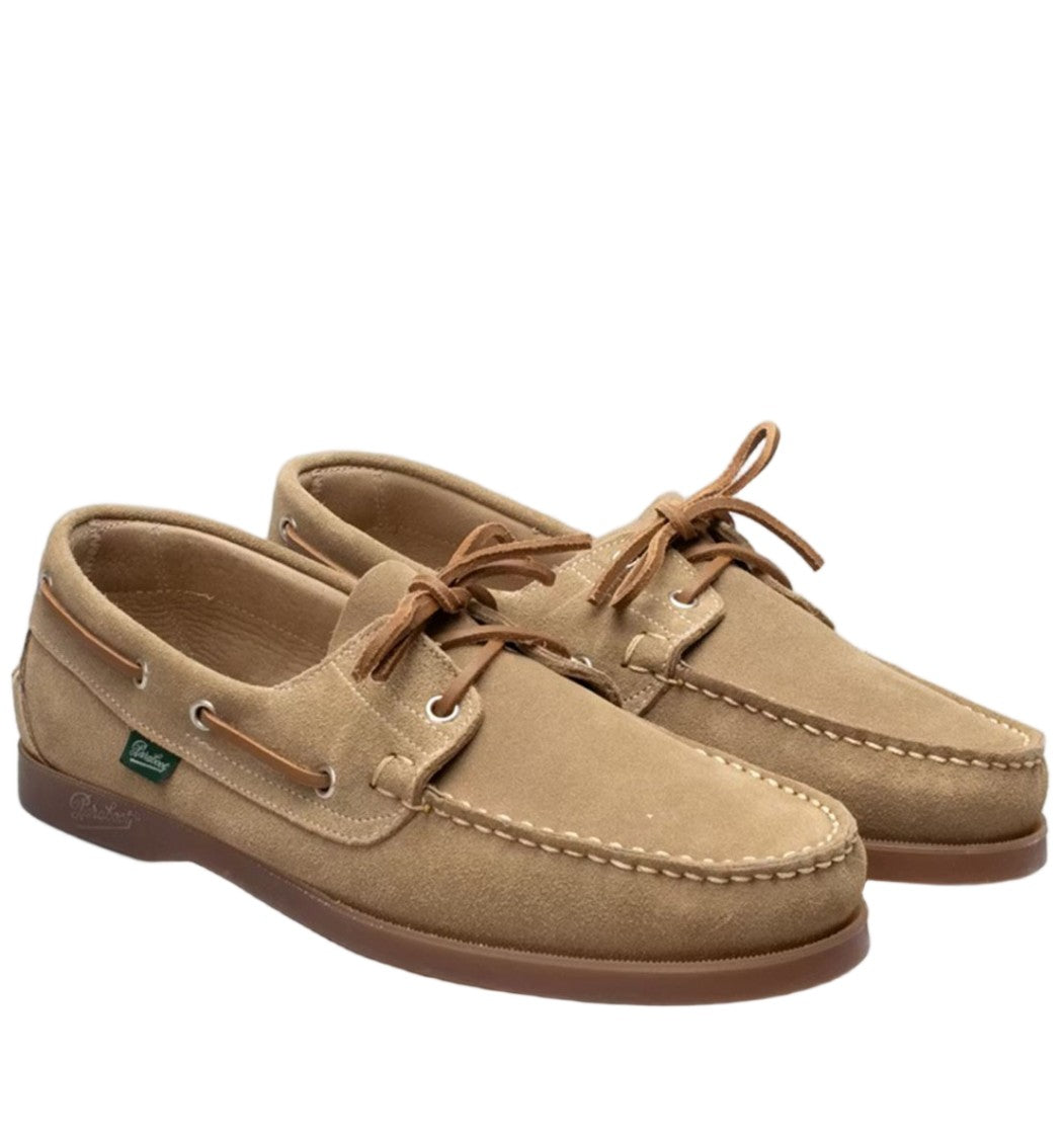 Paraboot Beige Barth Suede Loafers