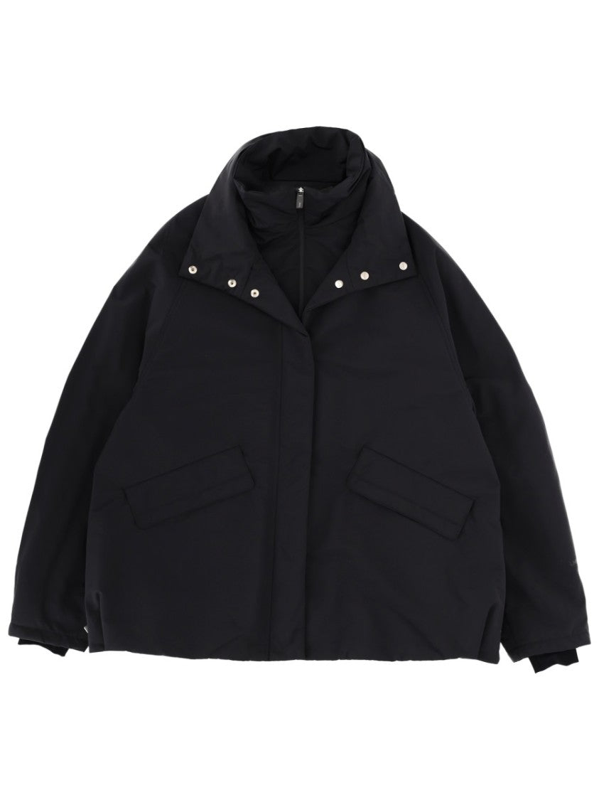 Laminar Black Minimalist Oversized Jacket